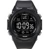 Image 1 : NEW TIMEX DIGITAL 50MM BLACK RESIN STRAP WATCH