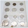 Image 2 : PLASTIC COIN HOLDER WITH 12 VINTAGE COINS