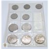 Image 2 : PLASTIC COIN HOLDER WITH 10 VINTAGE U.S.