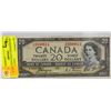 Image 1 : 1954 DEVIL'S FACE CANADIAN $20 BILL - SIGNED