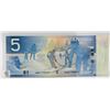 Image 2 : 2002 UNCIRCULATED CANADIAN FIVE DOLLAR BILL