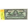 Image 1 : 1937 CANADIAN ONE DOLLAR BILL - GORDON/