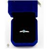 Image 1 : STAMPED 14K RING WITH 0.33CT BLUE ROUND