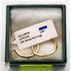 Image 1 : 10K STAMPED HOOP EARRINGS WITH TAGS