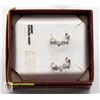 Image 1 : ARGENT SILVER EARRINGS STAMPED 925 WITH CZ