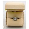 Image 1 : MOISSANITE STONE W/24 ROUND CUT CZs STAMPED 925