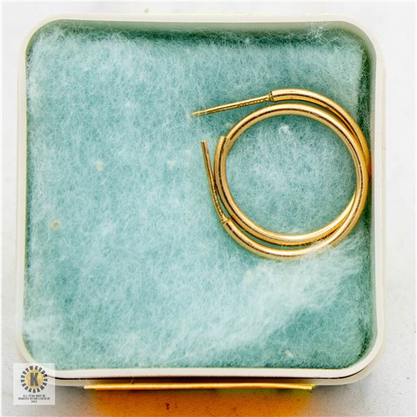 10K GOLD LOOP EARRINGS