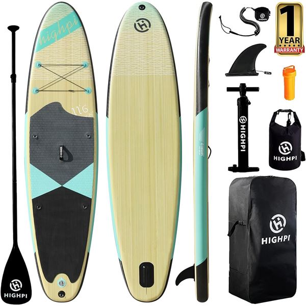 NEW WITH BOX HIGHPI INFLATABLE STAND UP PADDLE