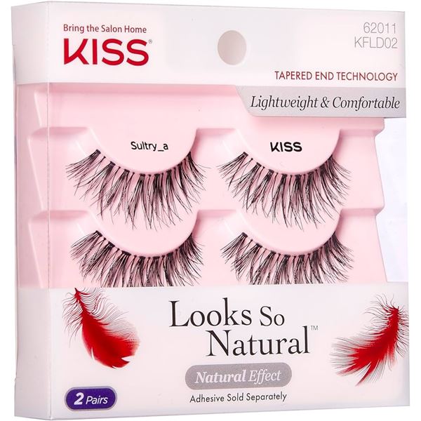 NEW 2 PAIRS KISS LOOKS SO NATURAL