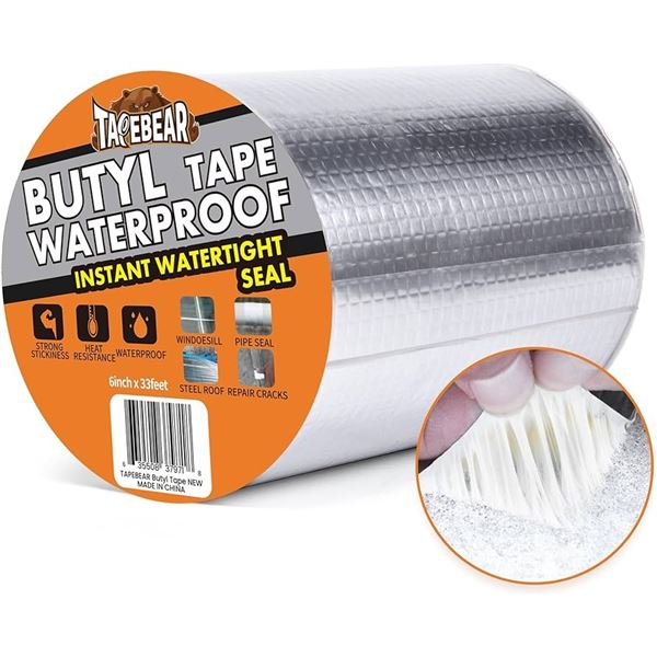 BRAND NEW 6" X 33FT TAPEBEAR BUTYL TAPE