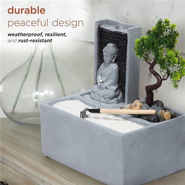 NEW ALPINE CASCADING BUDDHA BONSAI GARDEN TABLETOP