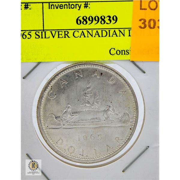 1965 SILVER CANADIAN DOLLAR
