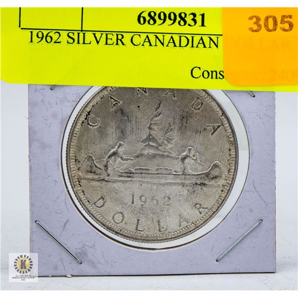 1962 SILVER CANADIAN DOLLAR