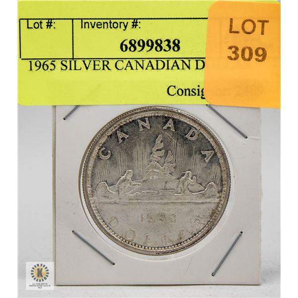 1965 SILVER CANADIAN DOLLAR