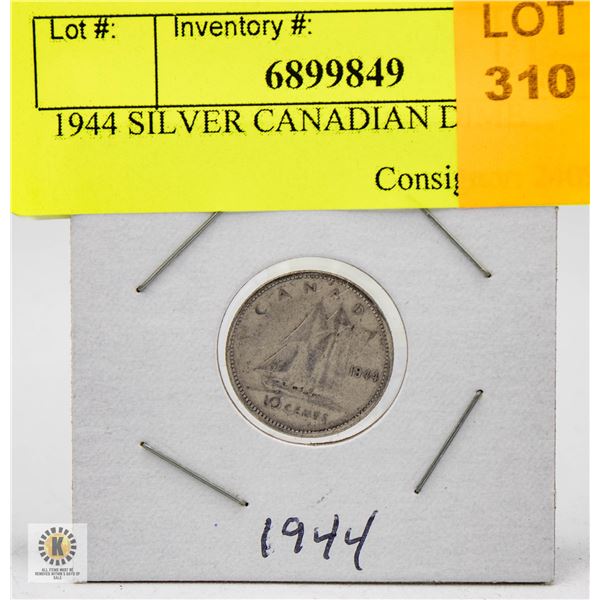 1944 SILVER CANADIAN DIME