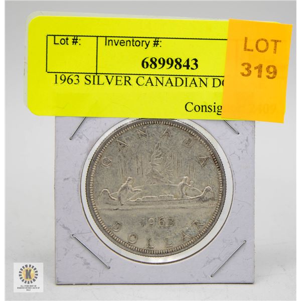 1963 SILVER CANADIAN DOLLAR