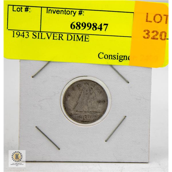 1943 SILVER DIME