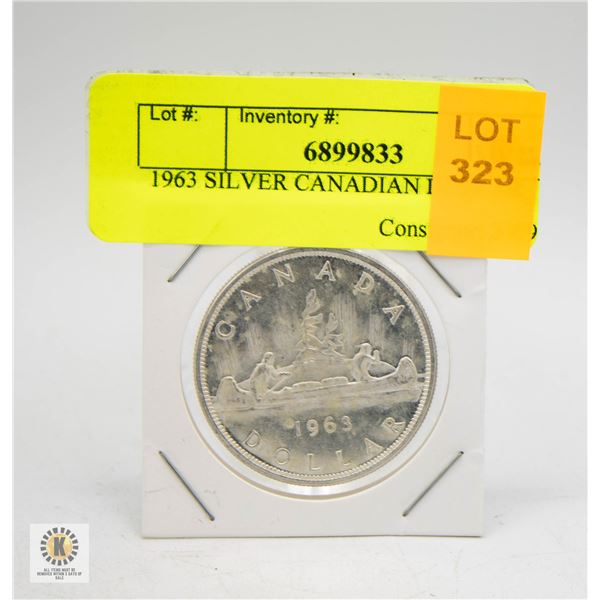 1963 SILVER CANADIAN DOLLAR