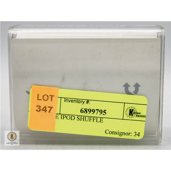 APPLE IPOD SHUFFLE MODEL NO.A1204 IN PLASTIC CASE
