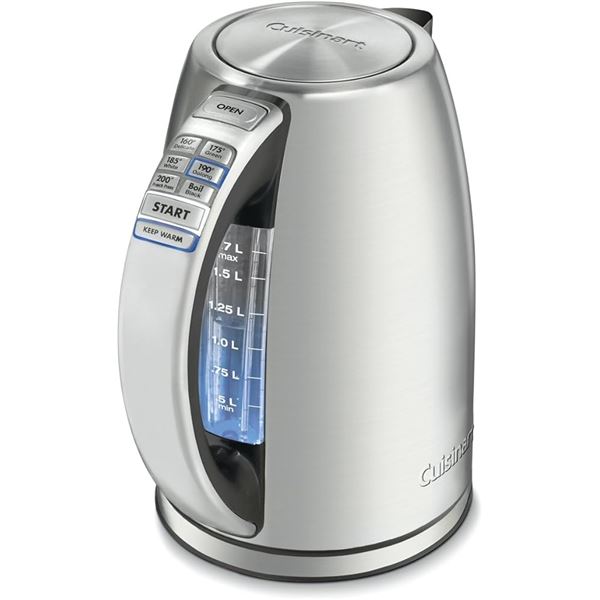 NEW 1.7L CUISINART CORDLESS PROGRAMMABLE KETTLE