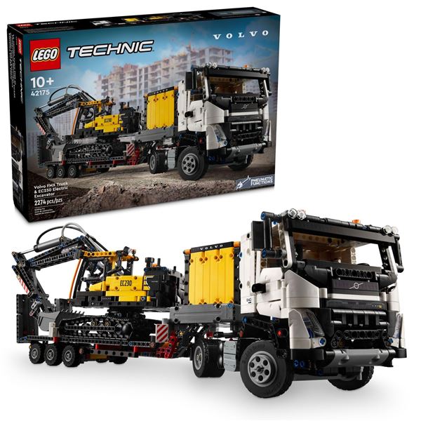 NEW LEGO TECHNIC VOLVO FMX TRUCK & EC230 ELECTRIC