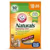 Image 1 : NEW 18LB ARM & HAMMER NATURALS CLUMPING LITTER
