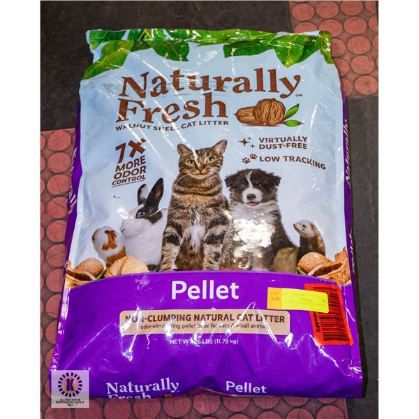 NEW 26LB NATURAL FRESH PELLET CAT LITTER