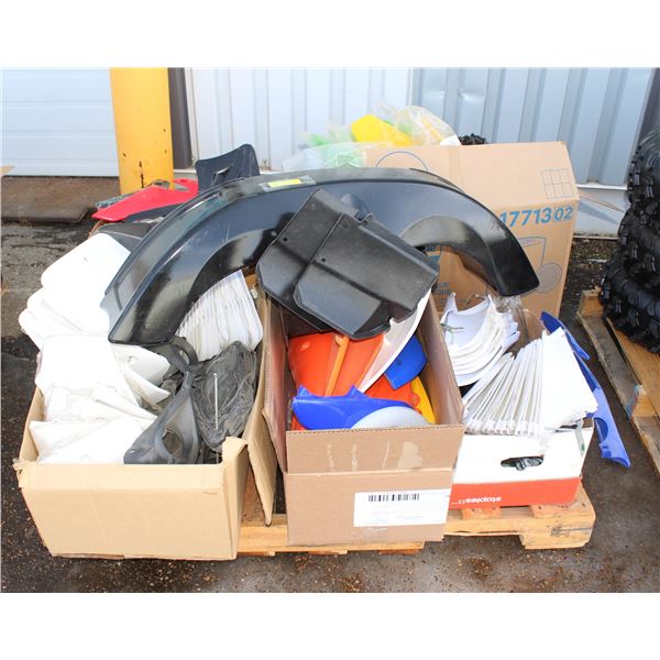 PALLET OF DIRT BIKE PARTS