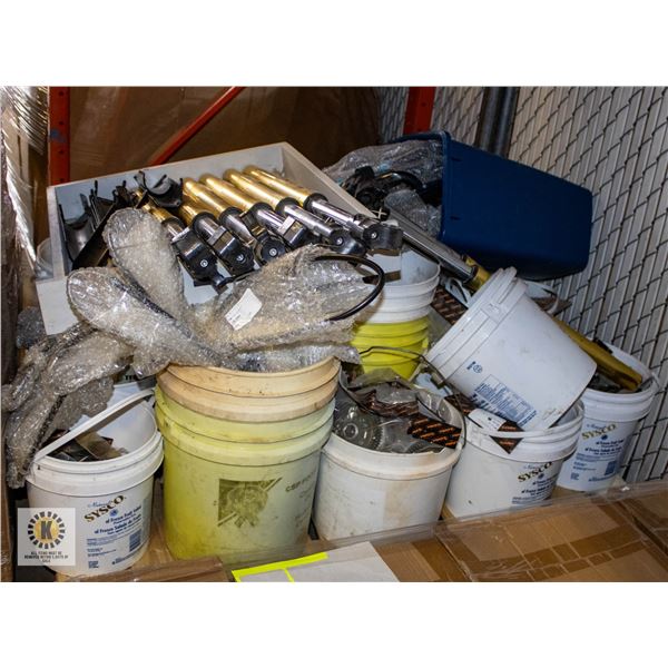 PALLET OF DIRT BIKE / QUAD PARTS AND ACCESSORIES