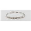 Image 1 : ESTATE SILVER TONE RHINESTONE BRACELET