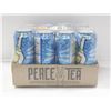 Image 1 : NEW 12 X 695ML CANS OF PEACE TEA CADDY SHACK