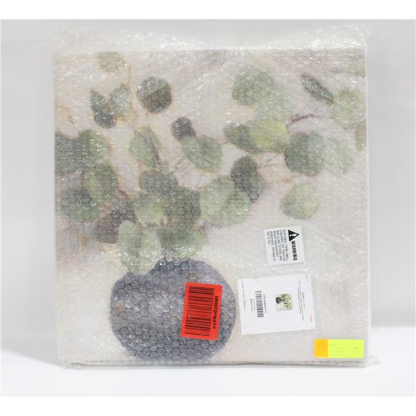 BRAND NEW GREEN EUCALYPTUS LEAVES POTTED PLANT ART