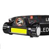 Image 1 : RECHARGEABLE XPE+COB LED HEADLIGHT W/MAGNET SIDE