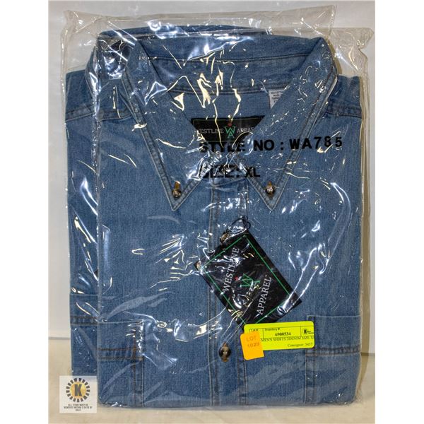 NEW MEN'S SHIRTS 2DENIM SIZE XL