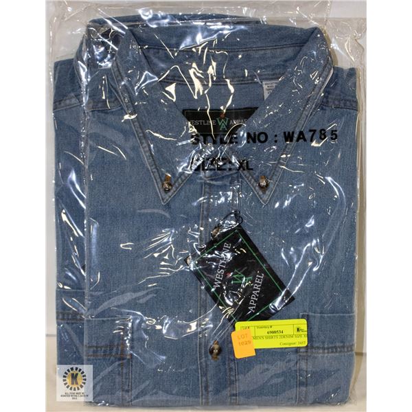 NEW MEN'S SHIRTS 2DENIM SIZE XL