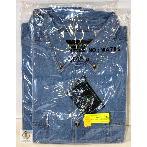 NEW MEN'S SHIRTS 2DENIM SIZE 2XL