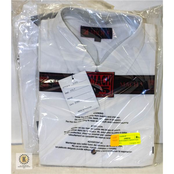 NEW MEN'S SHIRTS 2WHITE SIZE 2XL-TALL