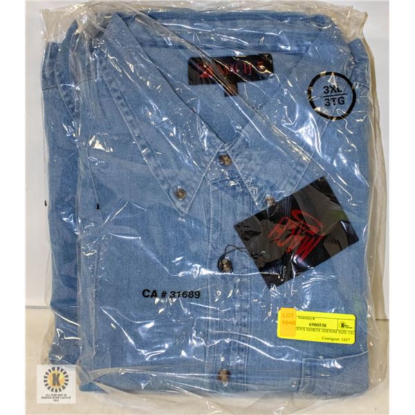 NEW MEN'S SHIRTS 2DENIM SIZE 3XL