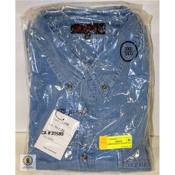 NEW MEN'S SHIRTS 2DENIM SIZE 3XL