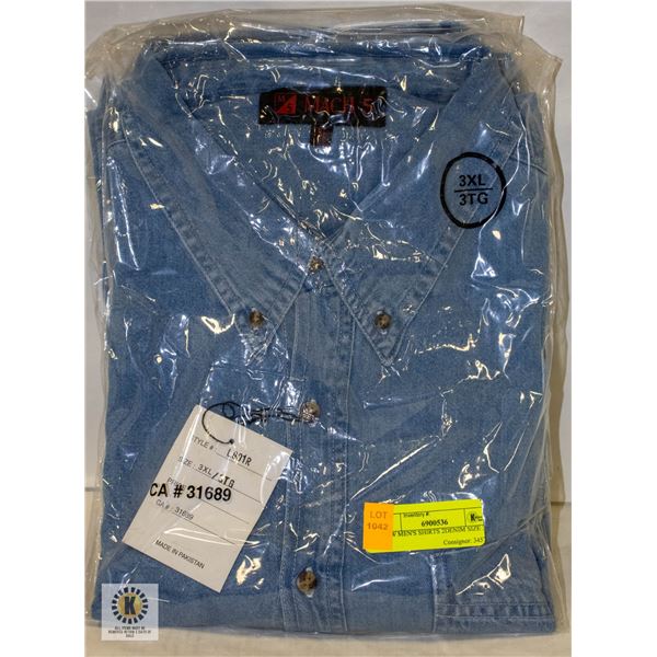 NEW MEN'S SHIRTS 2DENIM SIZE 3XL