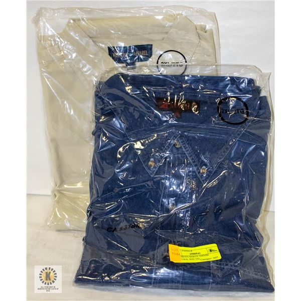 NEW MEN'S SHIRTS 1DENIM 1NATURAL SIZE 2XL