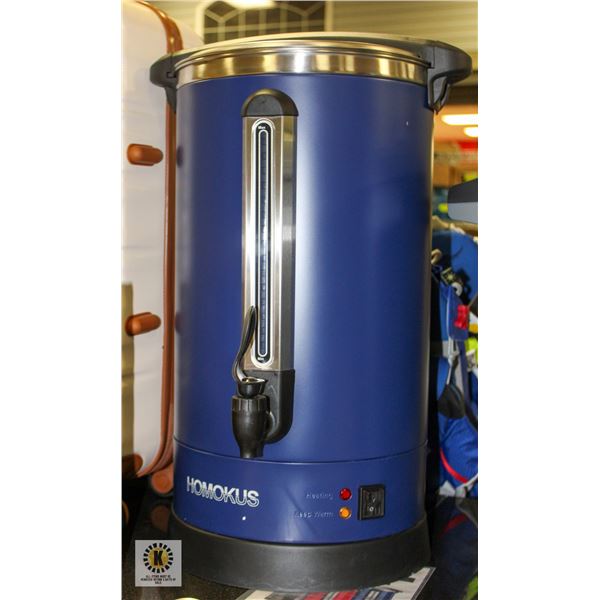 NEW HOMOKUS ELECTRIC COFFEE URN BLUE MODEL DS-1162