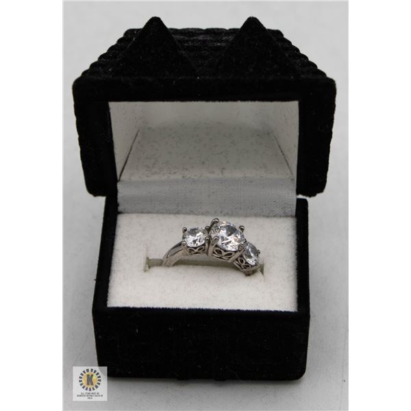 NEW SWAROVSKI STERLING SIZE 5. PLATINUM
