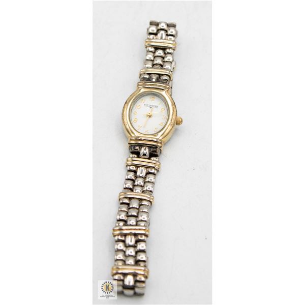 AUTH. WITTNAUER LADIES LUXURY WATCH, 2 TONE