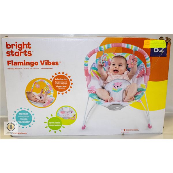 NEW WITH BOX BRIGHT STARTS FLAMINGO VIBES