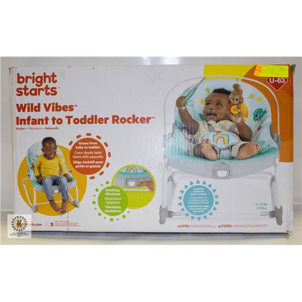 NEW WITH BOX BRIGHT STARTS WILD VIBES INFANT TO