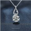 Image 1 : 2 CT GRA CERTIFIED ROUND BRILLIANT 925S NECKLACE
