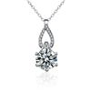 Image 4 : 2 CT GRA CERTIFIED ROUND BRILLIANT 925S NECKLACE