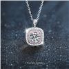 Image 1 : 1 CT GRA CERTIFIED ROUND BRILLIANT 925S NECKLACE