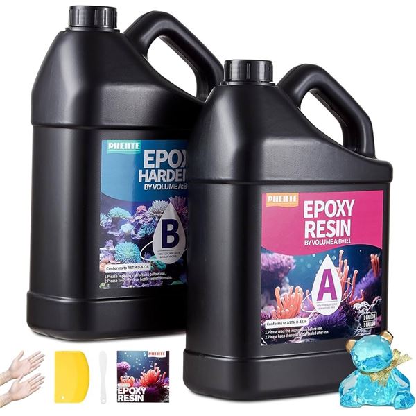 NEW 2 GALLON SET PNENTE EPOXY RESIN HIGH GLOSS COA